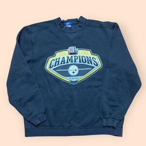 Vintage Pittsburgh Steelers Y2K Super Bowl XL Crewneck Sweatshirt Medium 2000s